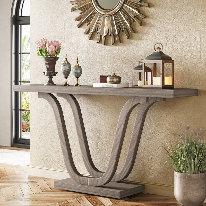 Ash wood console table discount